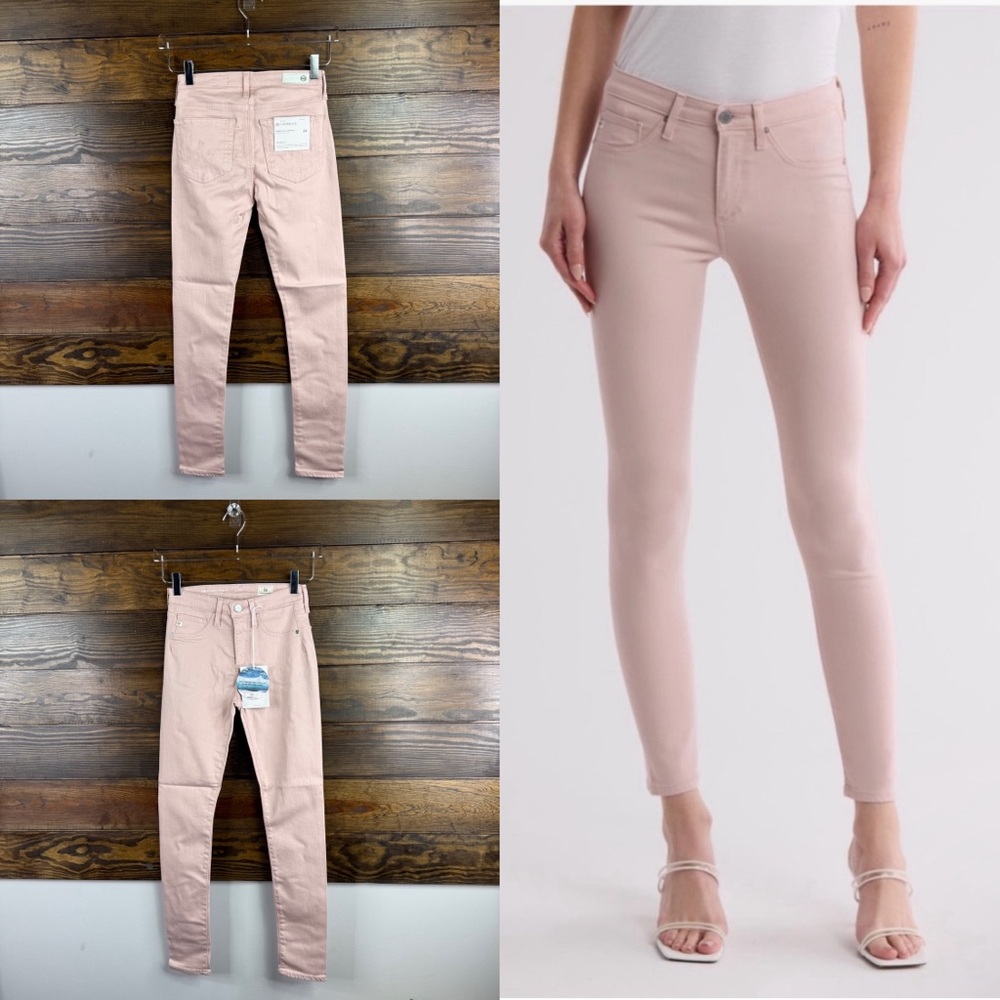 AG Adriano Goldschmied Farrah Ankle Seamless High Rise Skinny Jeans Size 24 New - Picture 1 of 10